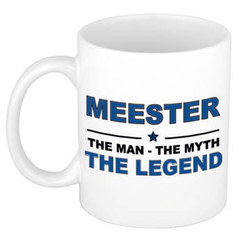 Meester the Man, the Myth, the Legend cadeau mok / beker 300 ml - feest mokken