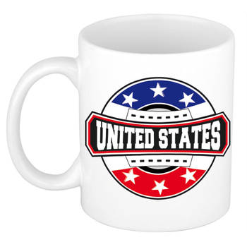 United States / Verenigde Staten / Amerika logo supporters mok / beker 300 ml - feest mokken