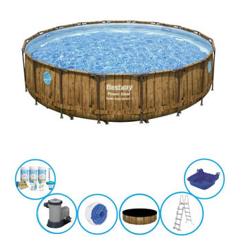 Bestway Zwembad Power Steel Swim Vista - Met accessoires - 549x122 cm