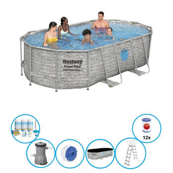 Bestway Zwembad Power Steel Swim Vista - Zwembad Bundel - 427x250x100 cm