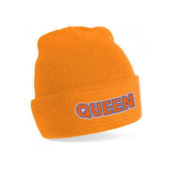 Oranje Koningsdag muts - Queen - one size - Verkleedhoofddeksels