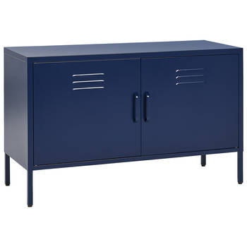 Beliani URIA - Sideboard-Blauw-Staal