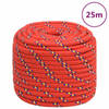 vidaXL Boottouw 18 mm 25 m polypropyleen rood