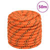 vidaXL Boottouw 18 mm 50 m polypropyleen oranje