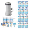 WAYS - Zwembad Onderhoud - Pakket Medium & Filterpomp 2271 L/u & 12 Filters Type A