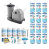 WAYS - Zwembad Onderhoud - Pakket Medium Deluxe & Filterpomp 5678 L/u & 12 Filters Type A