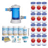 WAYS - Zwembad Onderhoud - Pakket Large Deluxe & Filterpomp 5678 L/u & 12 Filters Type III