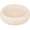 Clayre & Eef Zeepbakje Ø 11x3 cm Beige Keramiek Rond Zeephouder Zeepschaaltje Zeeprekje