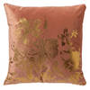 Dutch Decor - LILY - Sierkussen 45x45 cm - gouden opdruk - Muted Clay - roze