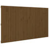 vidaXL Hoofdbord wandmontage 204x3x110 cm grenenhout honingbruin