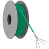 Netwerkkabel - Cat 5e - F/UTP - Flexibele kern - CCA - 5.3mm - 100 meter - PVC - Op rol - Groen - Allteq