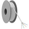 Netwerkkabel - Cat 5e - F/UTP - Flexibele kern - CCA - 5.3mm - 305 meter - PVC - Op rol - Grijs - Allteq