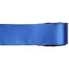 1x Blauwe satijnlint rollen 2,5 cm x 25 meter cadeaulint verpakkingsmateriaal - Cadeaulinten