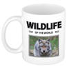 Foto mok Wolf mok / beker - wildlife of the world cadeau Wolven liefhebber - feest mokken