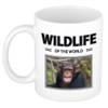 Foto mok Chimpansee aap mok / beker - wildlife of the world cadeau Apen liefhebber - feest mokken