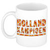 Mok/ beker wit Holland kampioen 300 ml - feest mokken