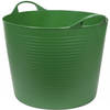 Flexibele kuip emmer/wasmand rond groen 45 liter - Wasmanden