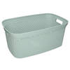 Wasmand/wasgoed draagmanden groen 35 liter 54 x 34 x 23 cm huishouden - Wasmanden