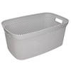 Wasmand/wasgoed draagmanden grijs 35 liter 54 x 34 x 23 cm huishouden - Wasmanden