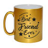 Best Friend Ever cadeau mok / beker goudglanzend 330 ml - feest mokken