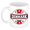 Denmark / Denemarken logo supporters mok / beker 300 ml - feest mokken
