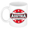 Austria / Oostenrijk logo supporters mok / beker 300 ml - feest mokken