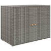 vidaXL Tuinkast 100x55,5x80 cm poly rattan grijs