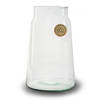 Bloemenvaas - Eco glas transparant - H30 x D19 cm - Vazen