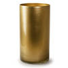 Bloemenvaas - cilinder model glas - metallic goud - H30 x D15 cm - Vazen