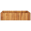 The Living Store Houten kweekbak - Verhoogd - 100 x 100 x 25 cm - Massief acaciahout