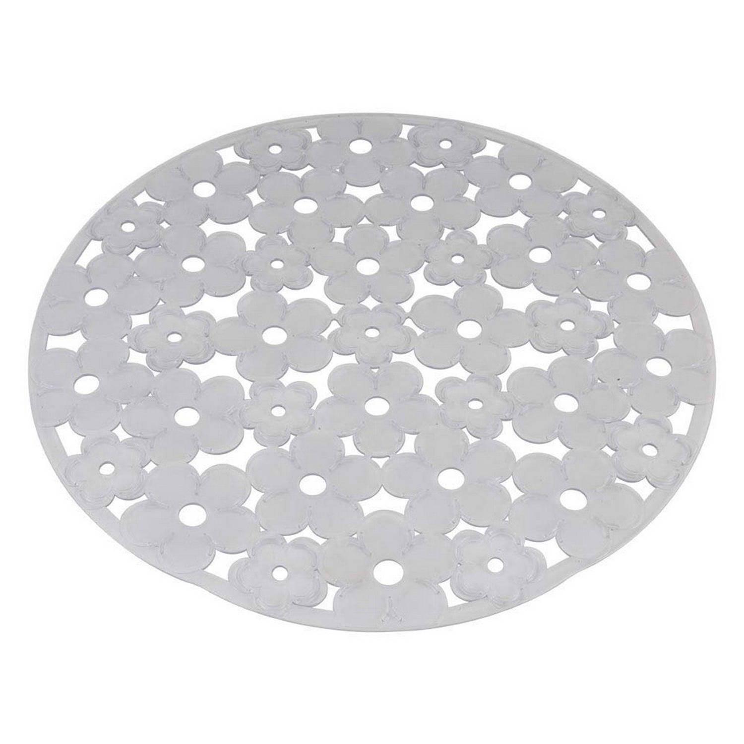 Afdruiprek voor Keukengootsteen Metaltex Cirkelvormig PVC Doorschijnend (Ø30 cm)