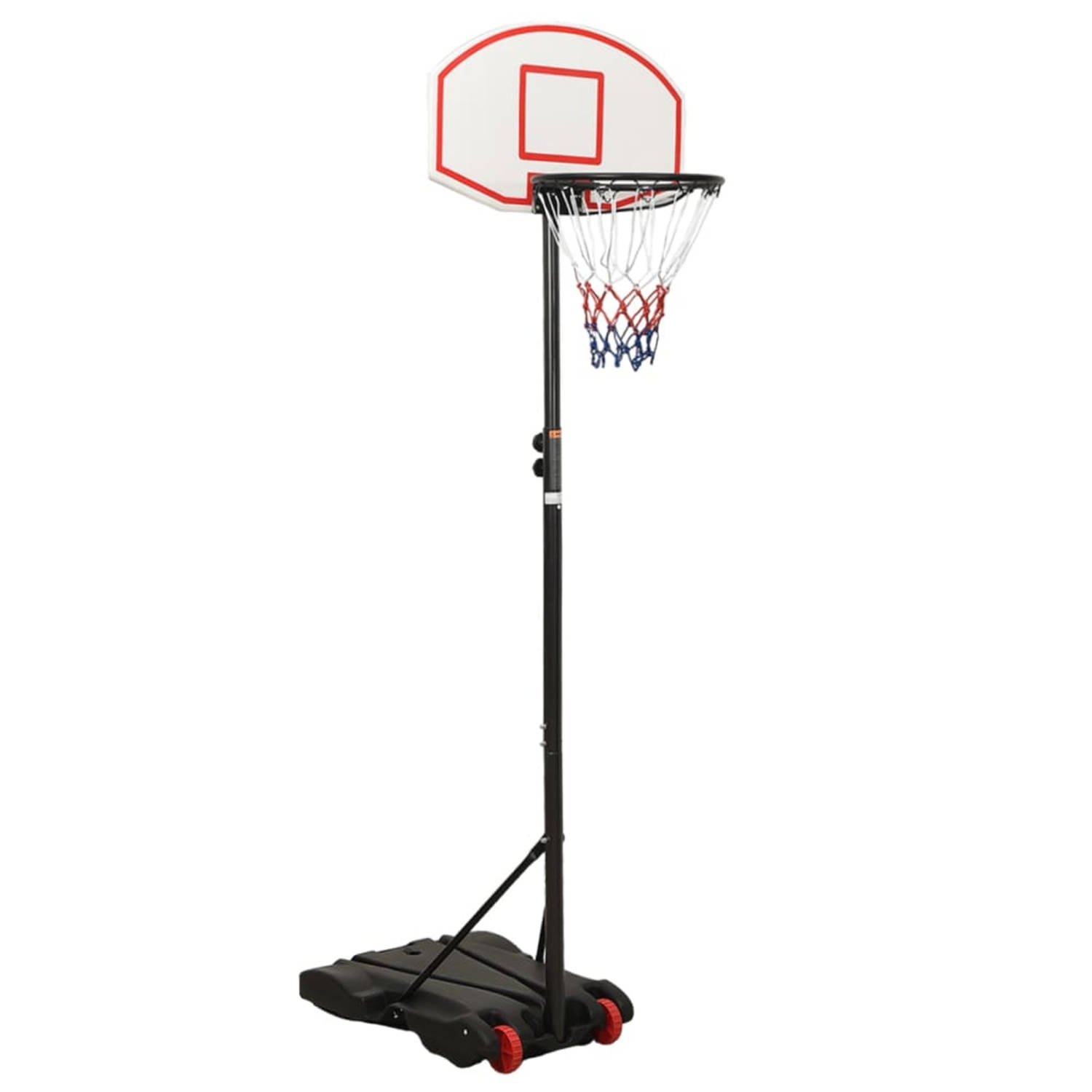 Vidaxl Basketbalstandaard 216-250 Cm Polyetheen Wit