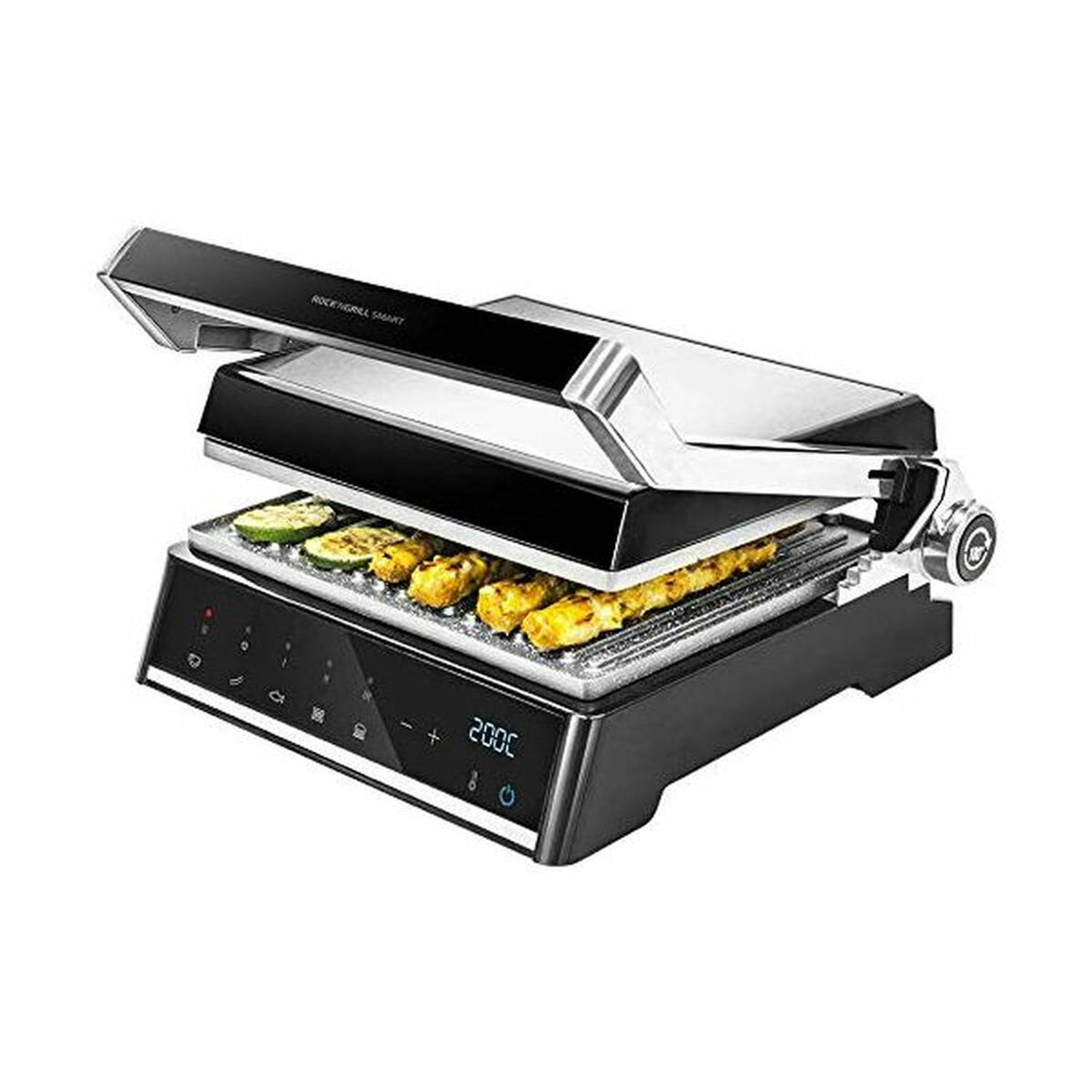 Contactgrillstand Cecotec Rock&apos;nGrill Smart 2000W Zwart Roestvrij staal