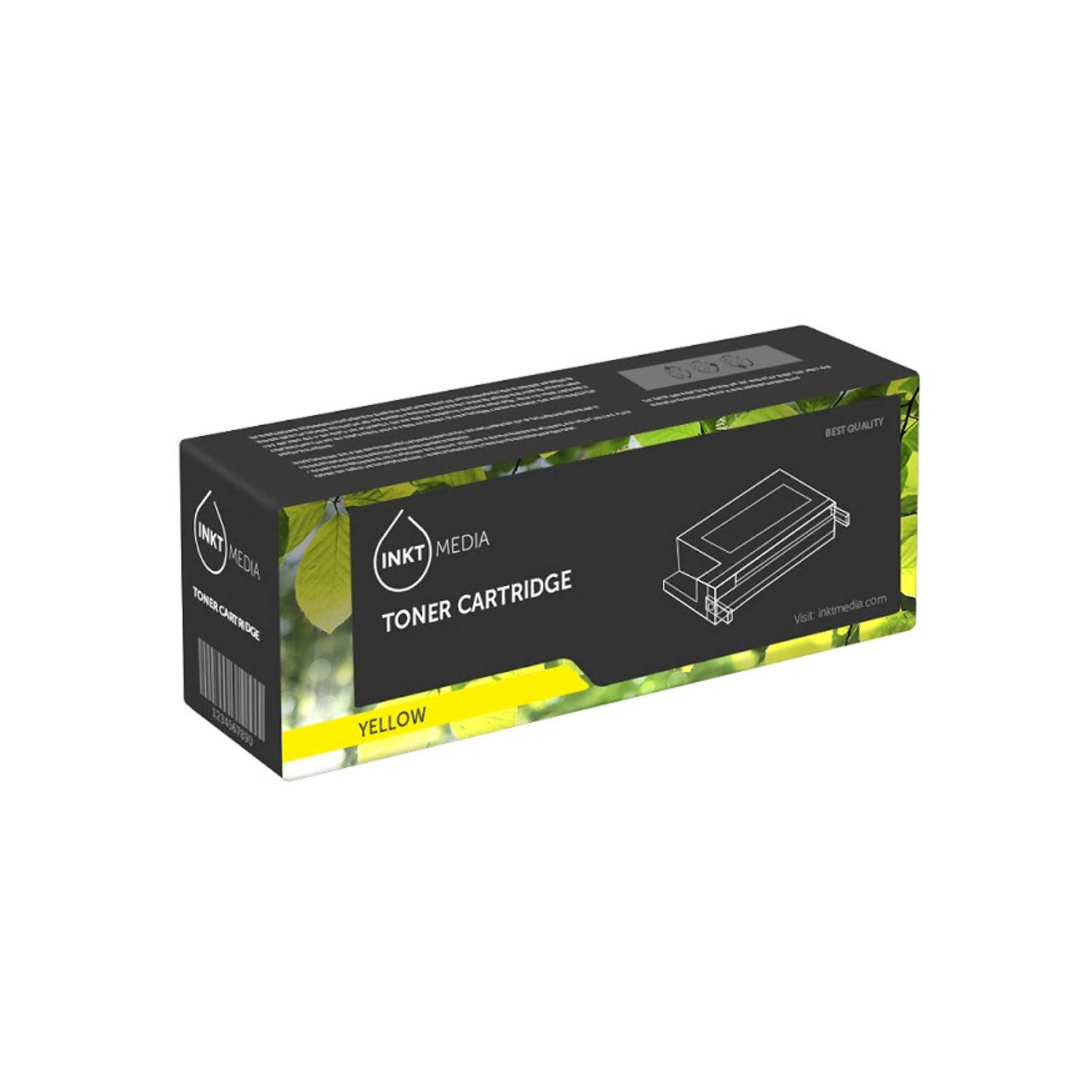 Inktmedia® - Laser Toner - Geschikt HP C9702A toner geel