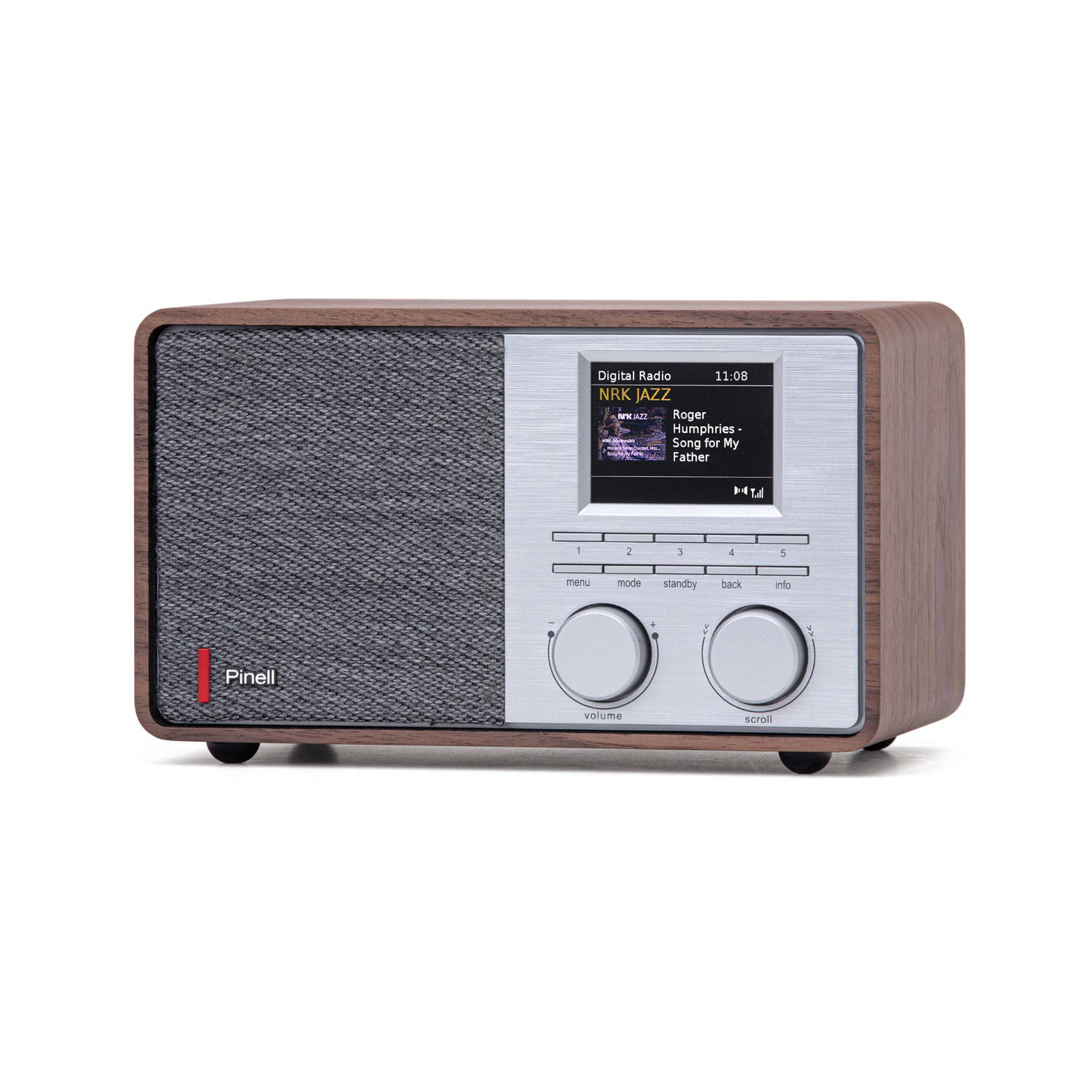 Pinell Supersound 201w Dab+-internet Tafelradio Walnoothout