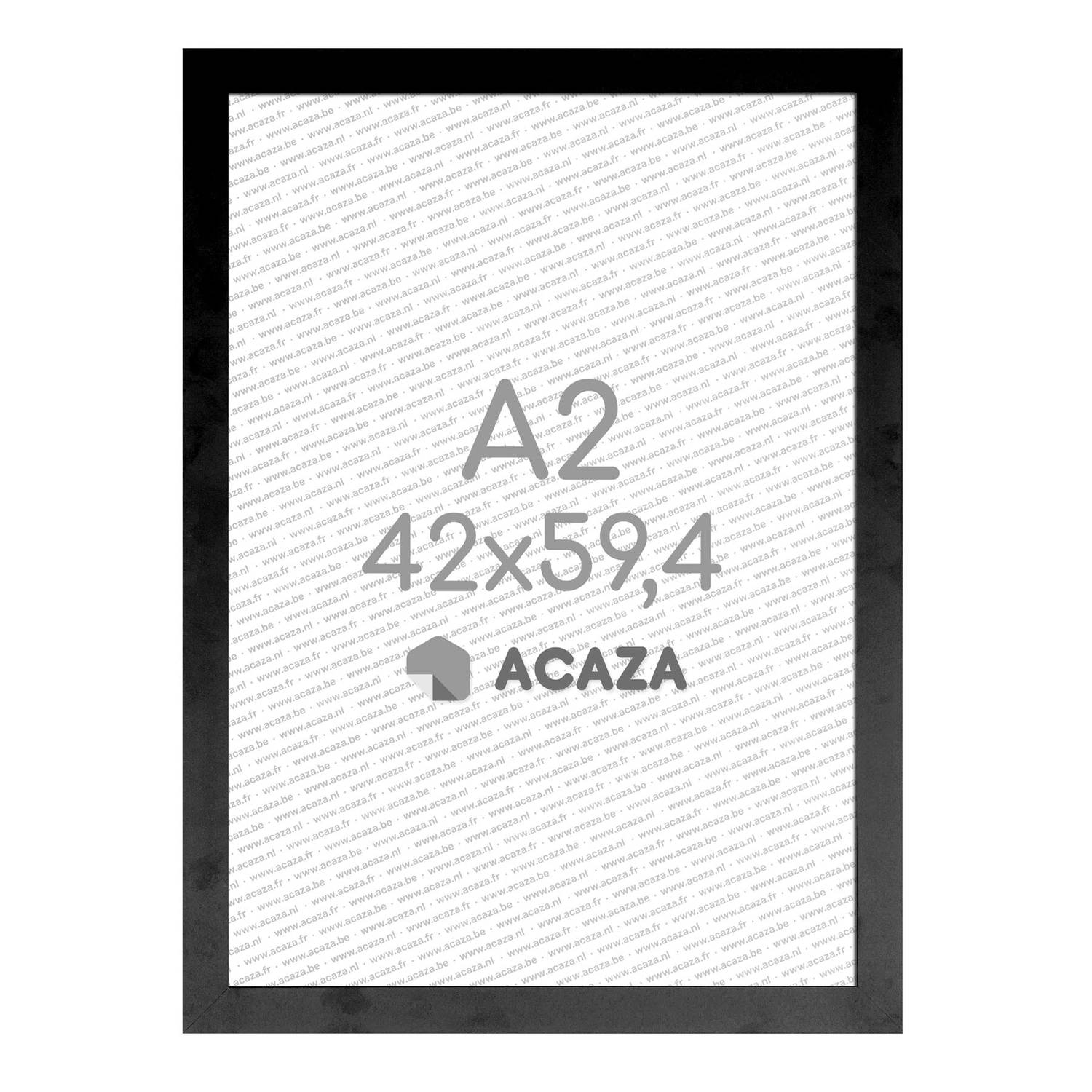 Acaza Acaza Fotokader A2 Formaat Fotolijst In Mdf Hout 42 X 59,40 Cm Zwart