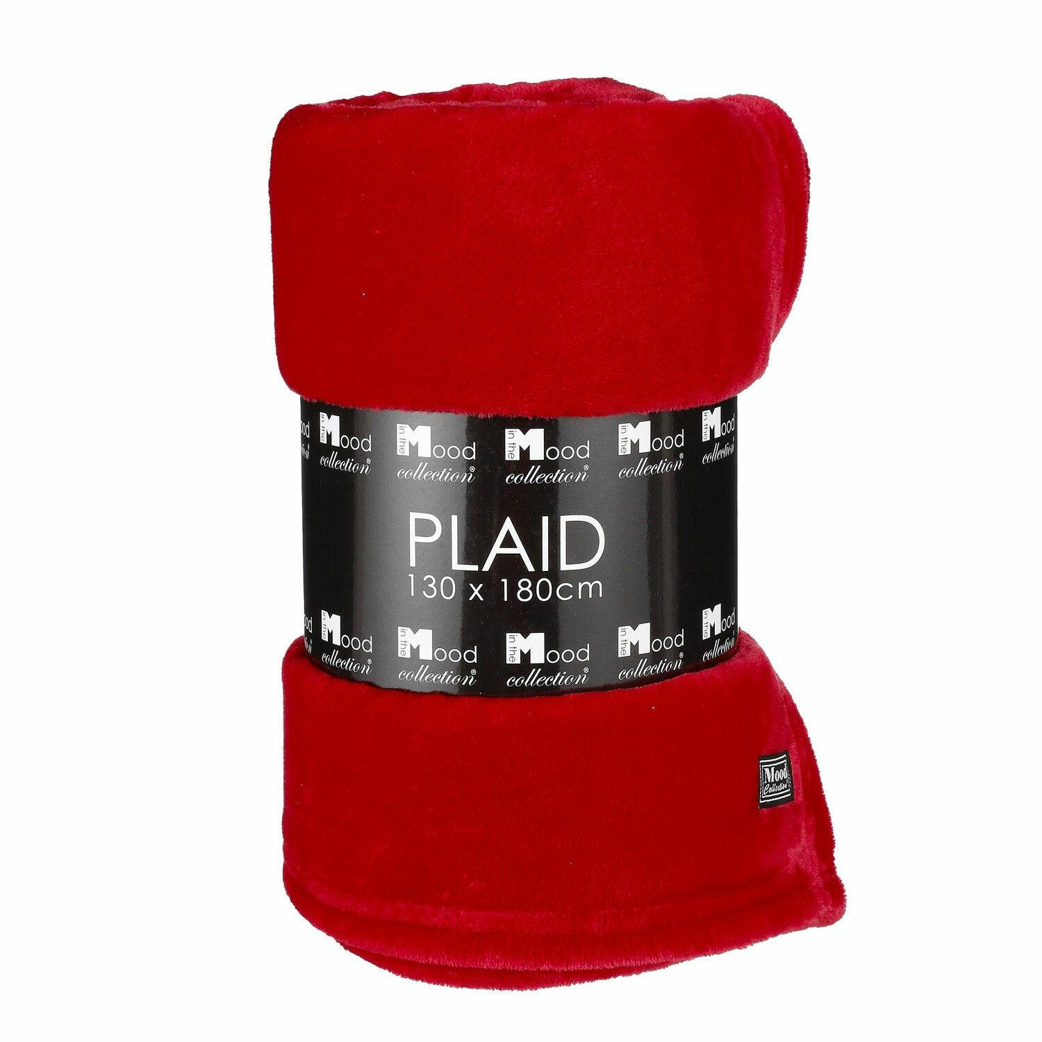 In The Mood Collection Famke Fleece Plaid - L180 x B130 cm - Rood