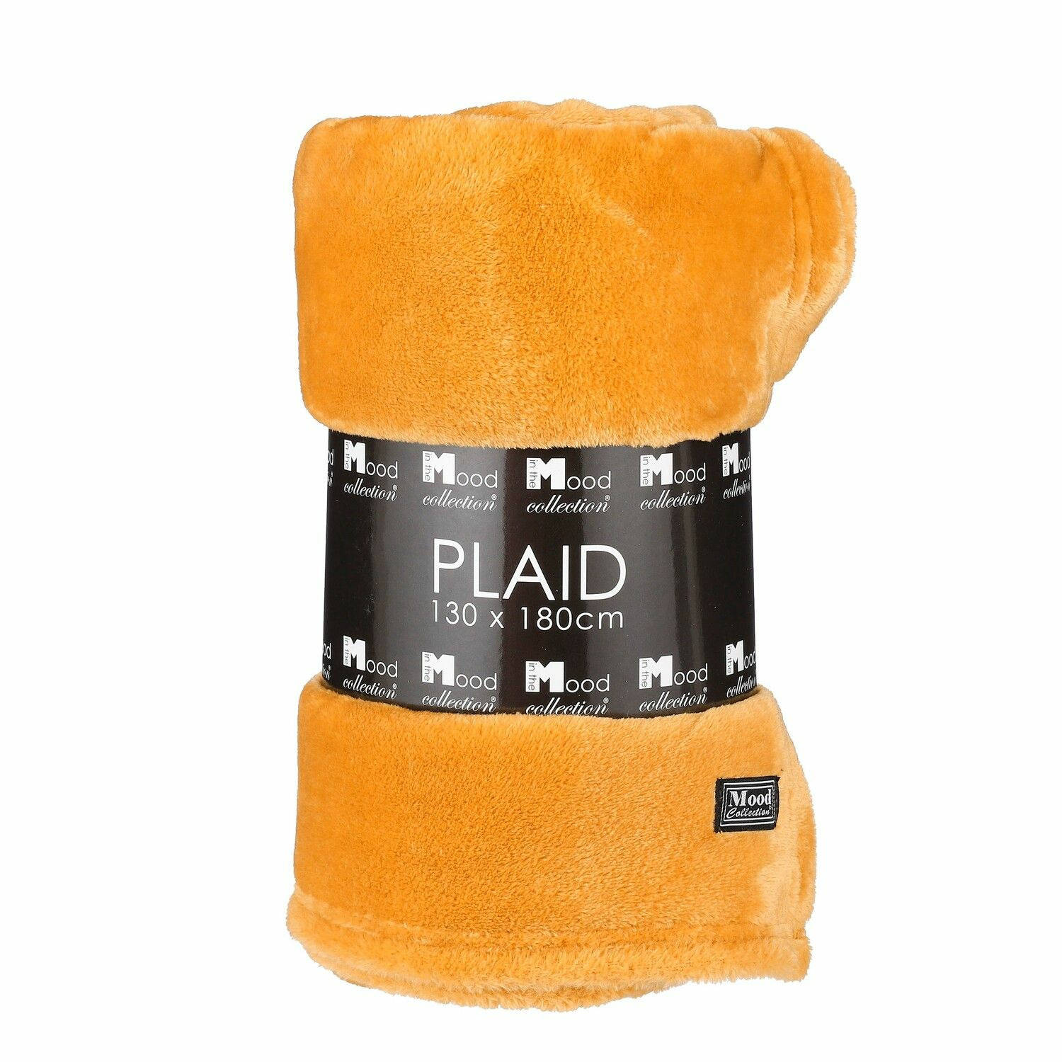 In The Mood Collection Famke Fleece Plaid - L180 x B130 cm - Geel