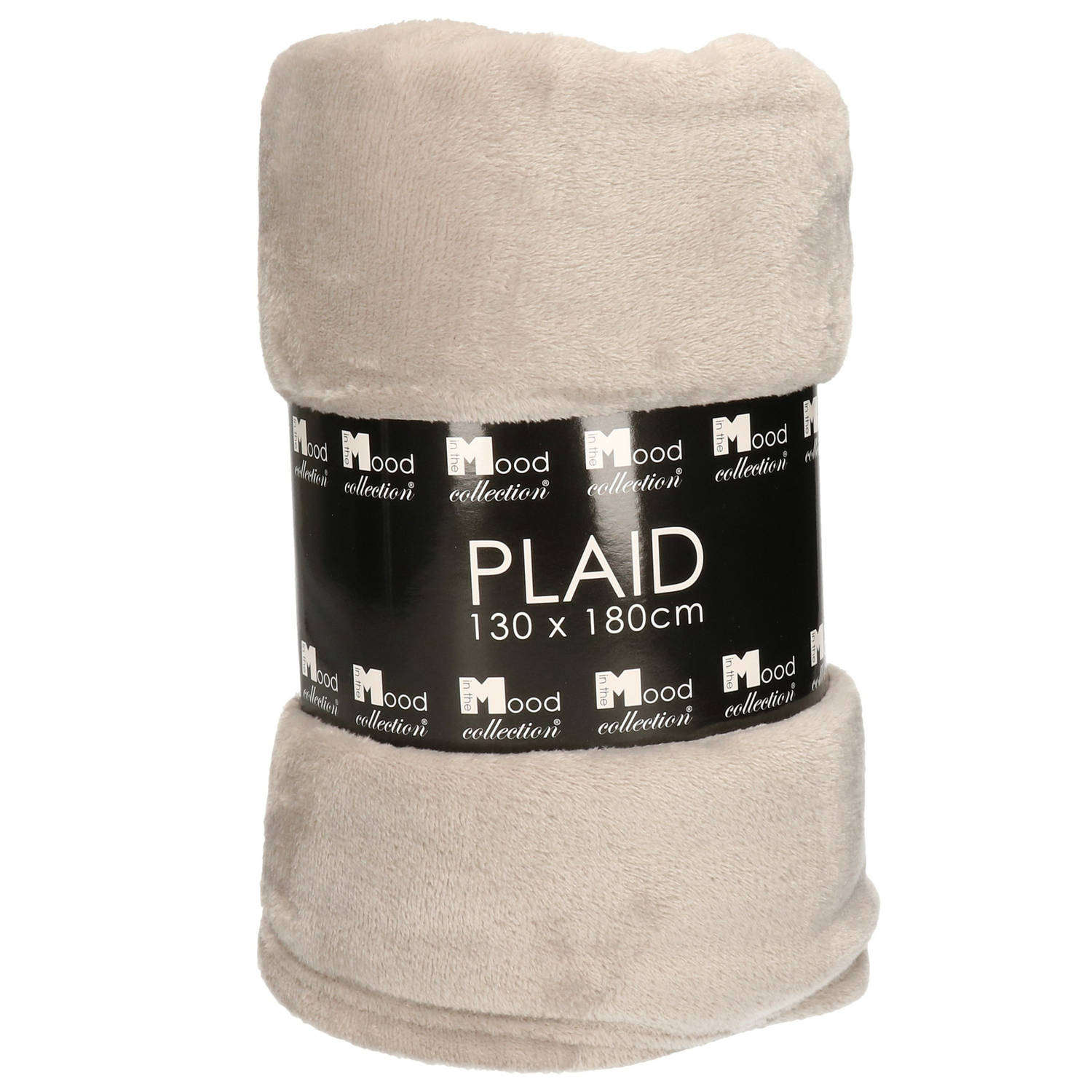 Fleece deken/fleeceplaid grijs 130 x 180 cm polyester - Plaids