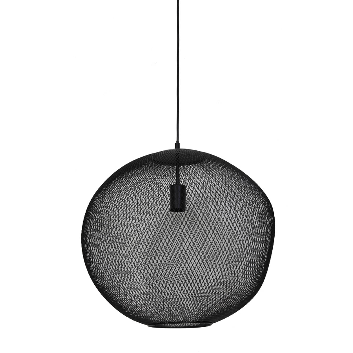 Light&Living Hanglamp Reilley mat zwart L 48 x Ø50