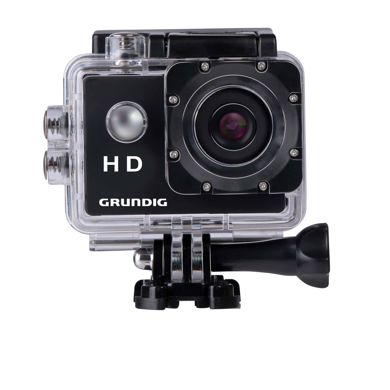 Grundig Action Camera Hd720p Onderwatercamera Waterdicht Tot 30m 2lcd Scherm Zwart