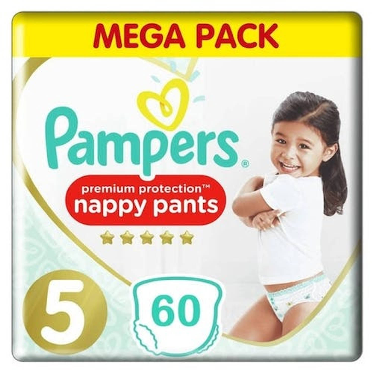 Pampers - Premium Protection Pants - Maat 5 - Mega Pack - 60 luierbroekjes