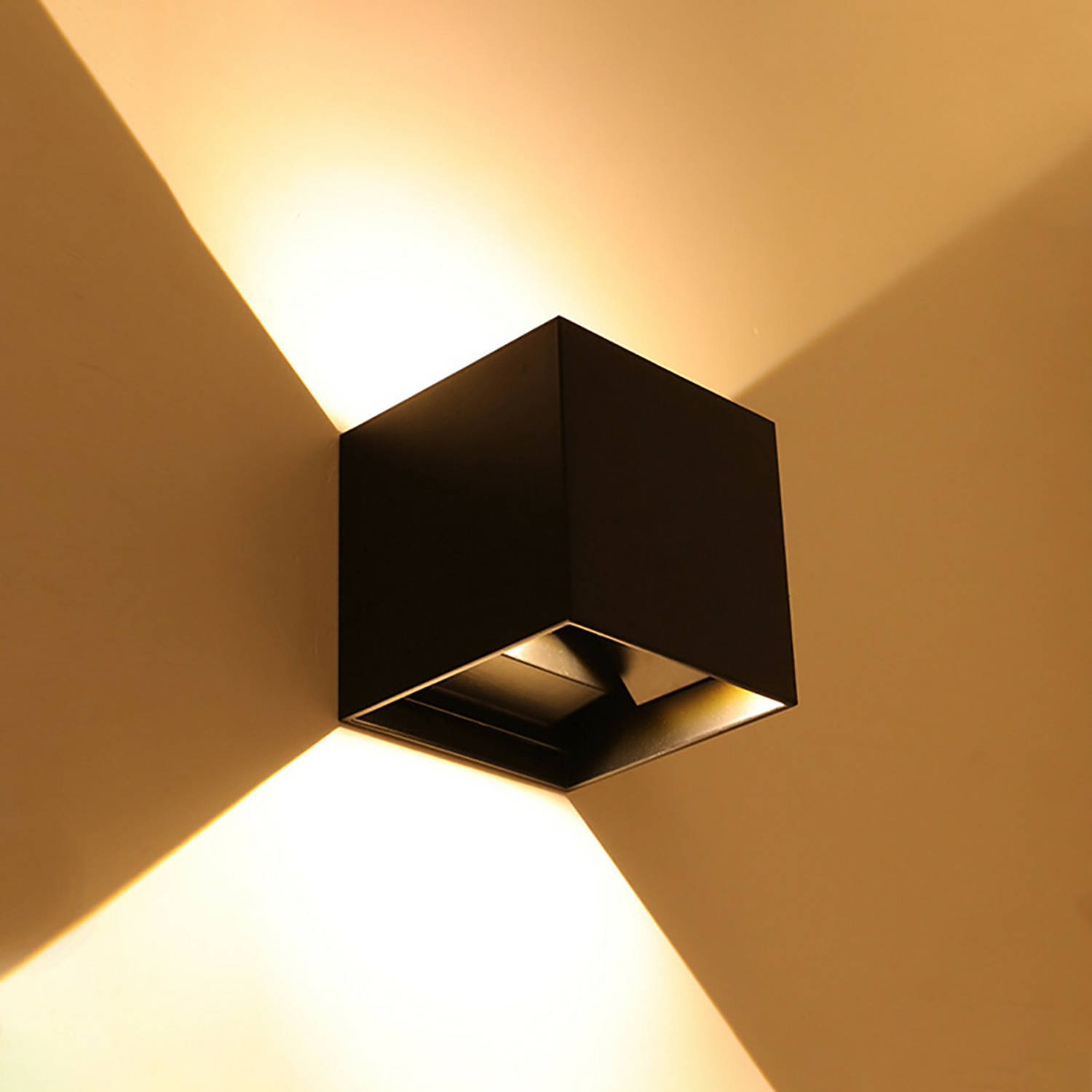 LED Tuinverlichting - Wandlamp - Prixa Kiry - Up en Down - G9 Fitting - Instelbare Lichthoek - Vierk
