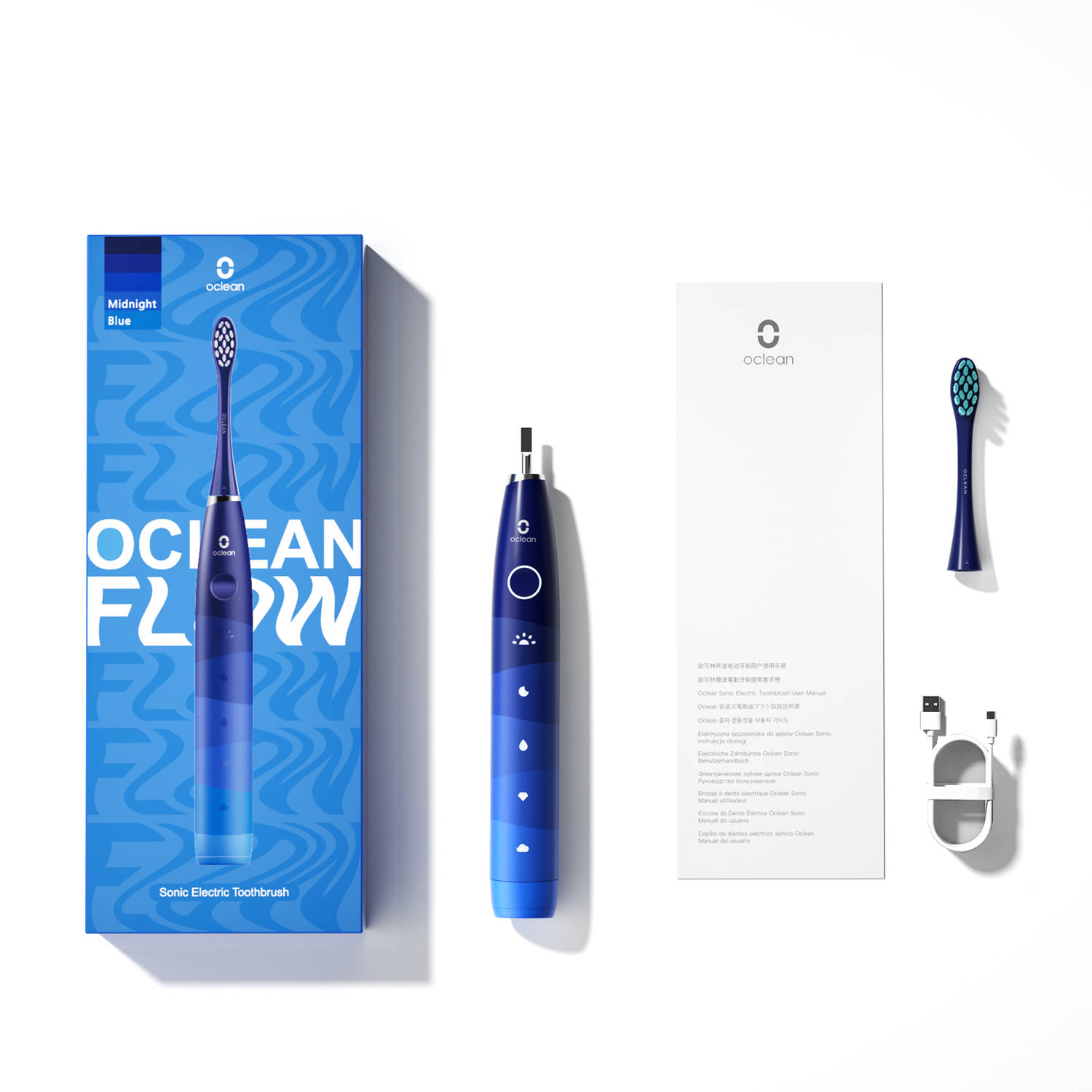 Oclean Flow Sonic Elektrisch Tandenborstel Midnight Blue (F5002)