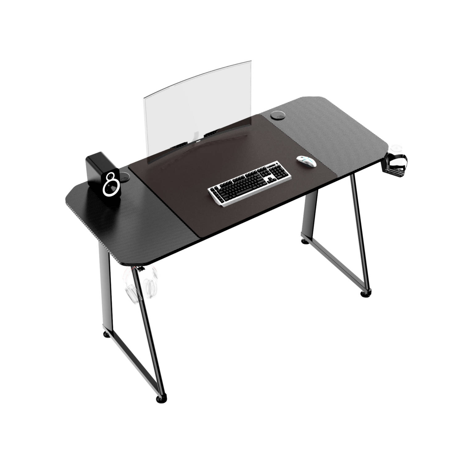 koffer koper Andes Bureau gaming - computertafel - 140 x 60 cm | Blokker
