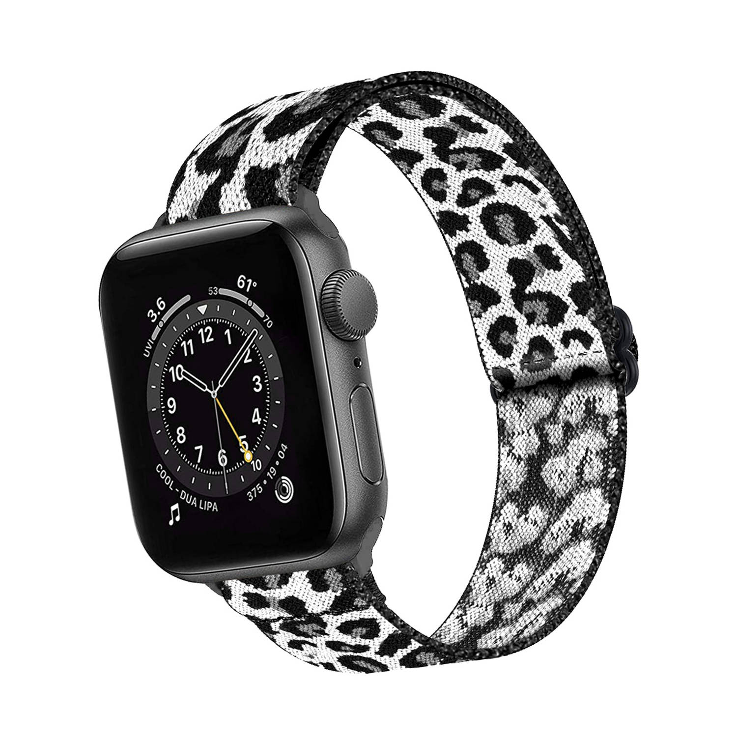 Basey Apple Watch Se (44mm) Apple Watch Se (44mm)- Panter Wit