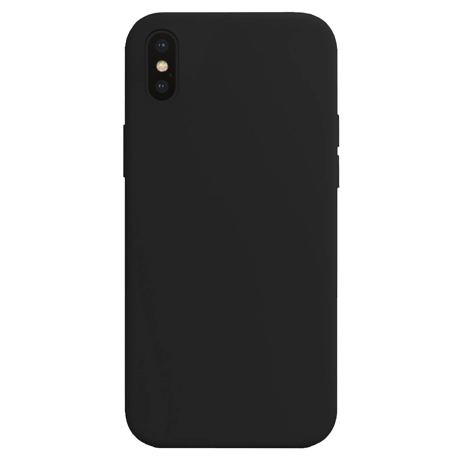 Basey Hoes voor iPhone X Hoesje Siliconen Back Cover Case - Hoes voor iPhone X Hoes Silicone Case Hoesje - Zwart