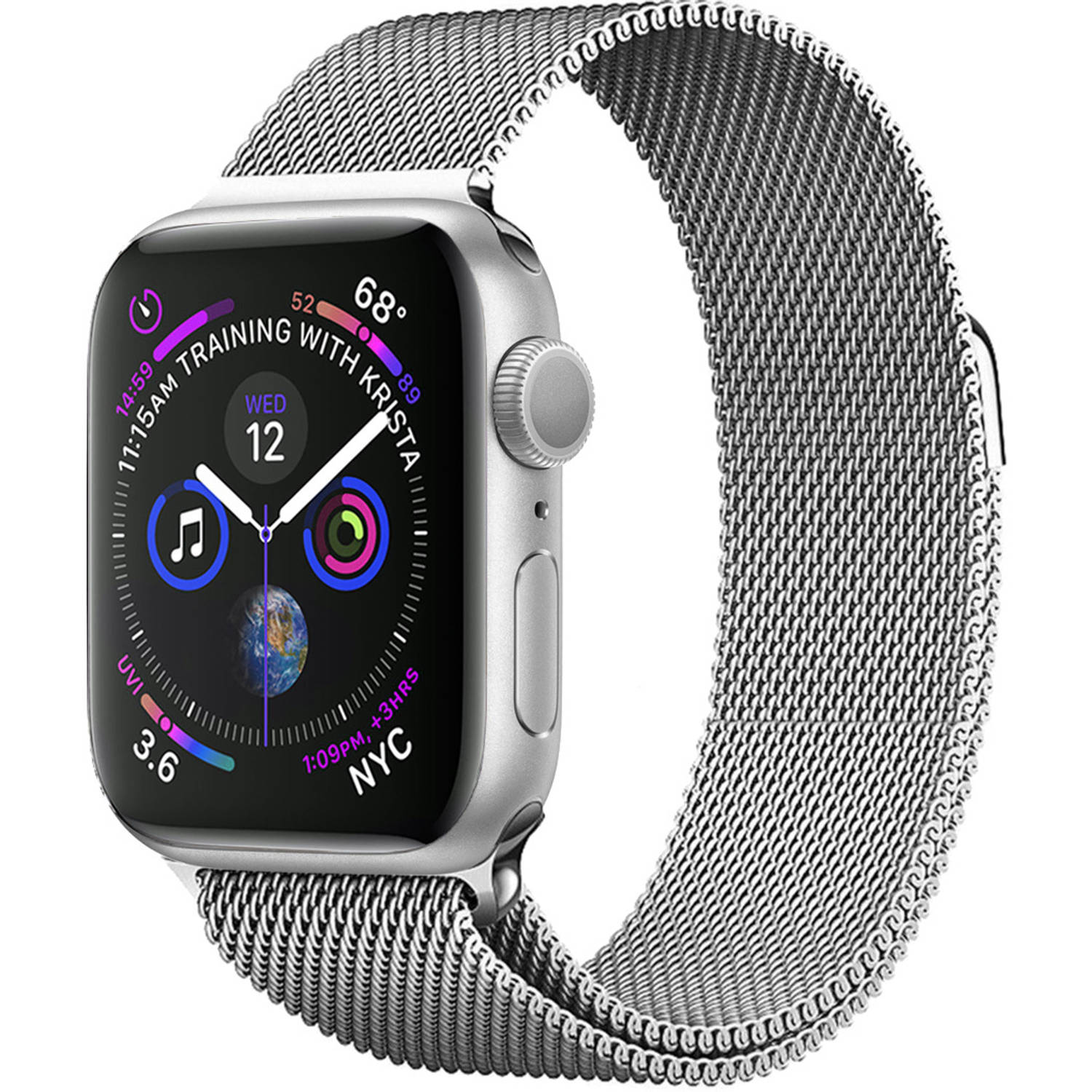 Basey Apple Watch Se 2022 (44mm) Apple Watch Se 2022 (44mm)- Zilver