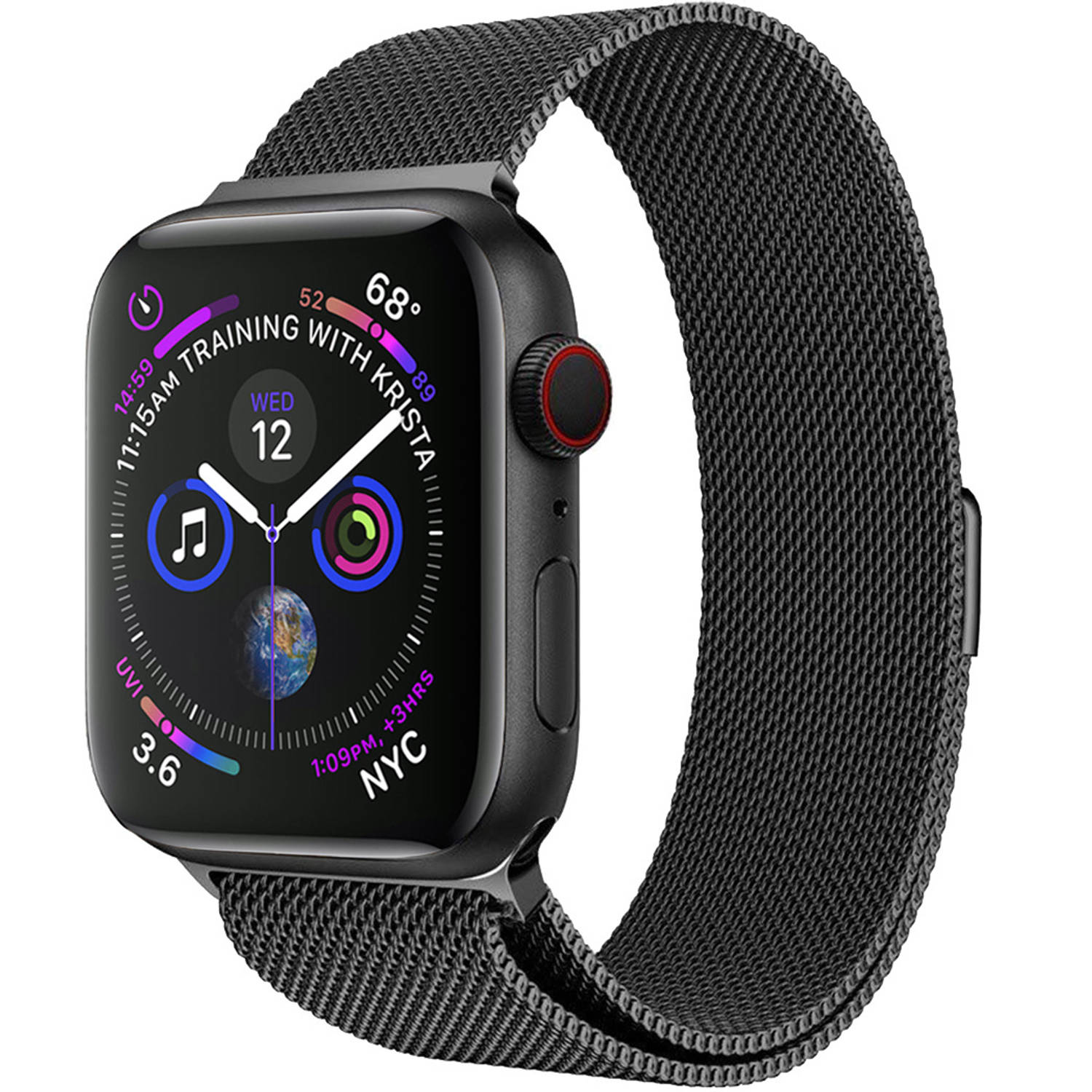 Basey Apple Watch Se 2022 (44mm) Apple Watch Se 2022 (44mm)- Zwart