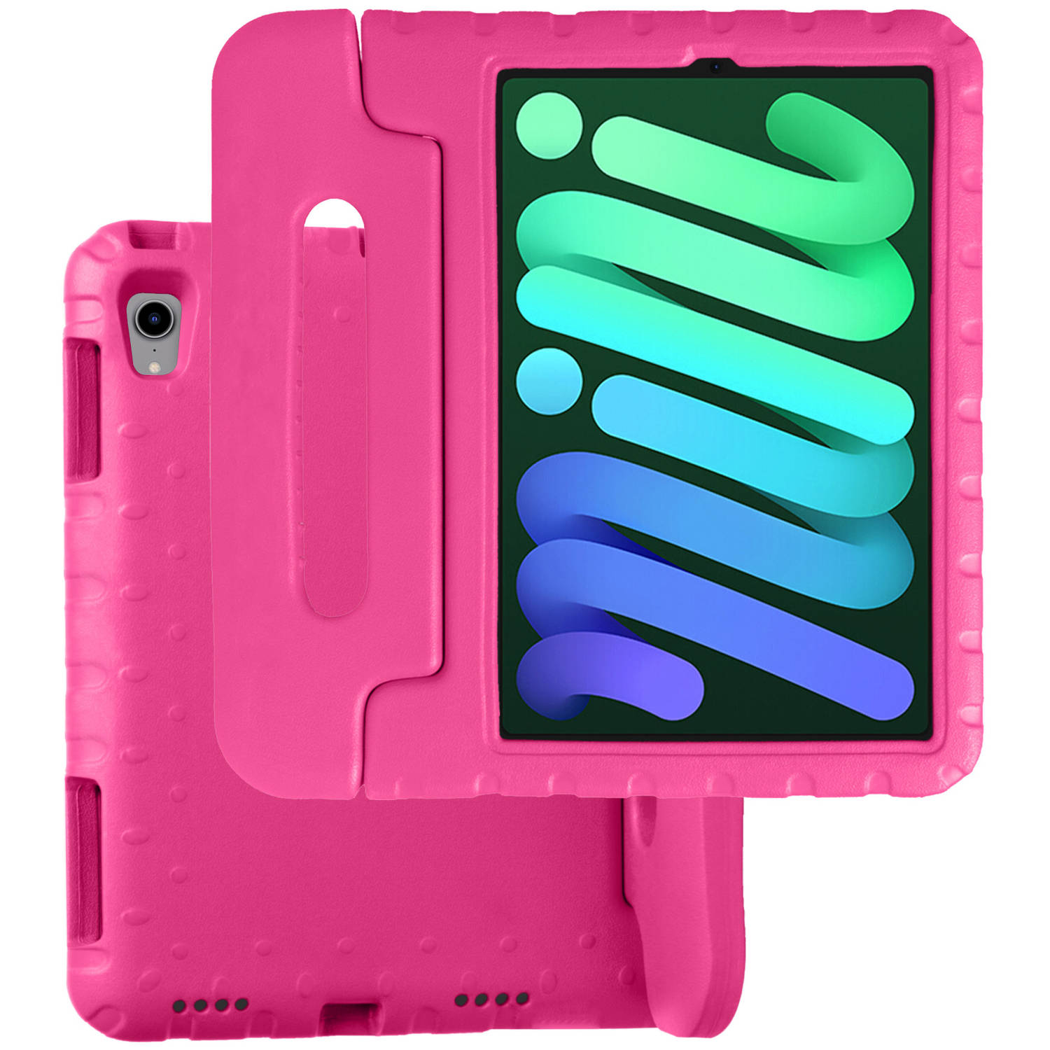 Basey Ipad Mini 6 Kinder Hoes Kids Cover Kindvriendelijke Ipad Mini 6 Cover Kids Case Roze